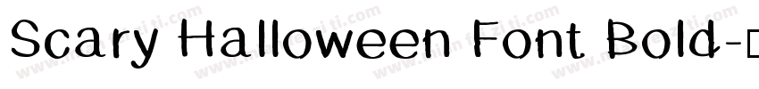 Scary Halloween Font Bold字体转换